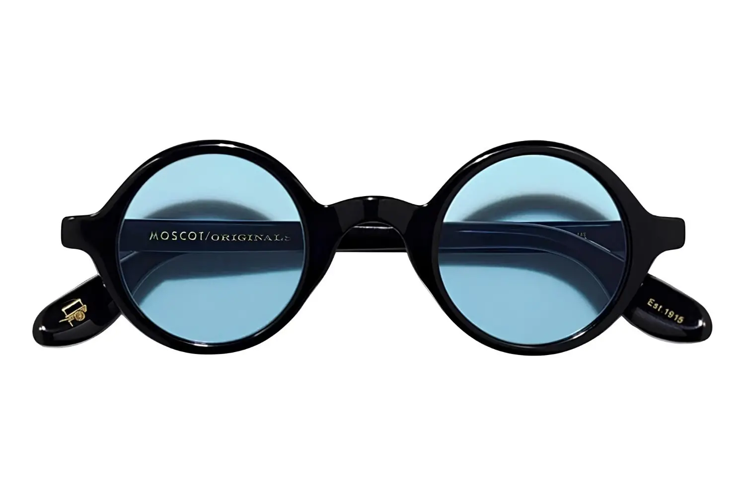 Moscot Zolman Sun Black 42 DG-37 Blue