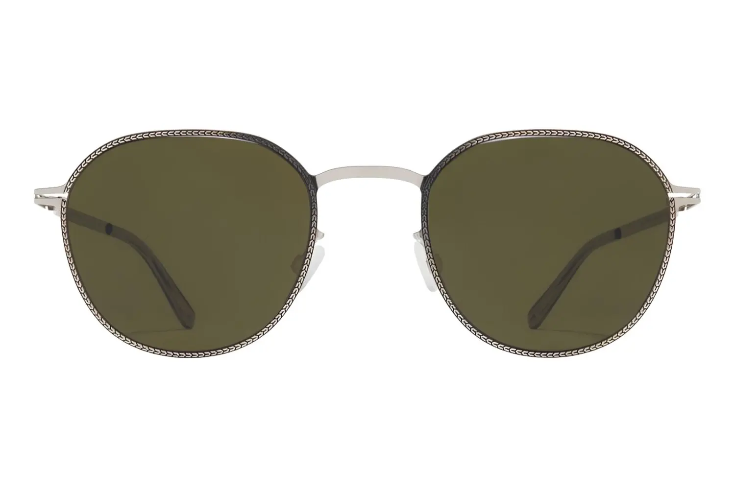 Mykita Talvi Silver/Black Raw Green SLD 052