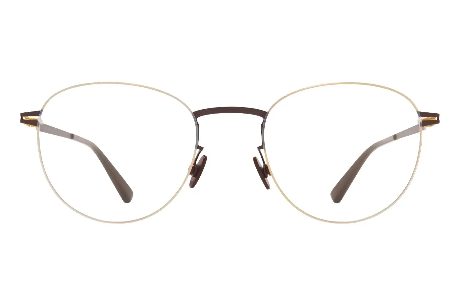 Mykita Taro Lessrim Gold/Dark Brown