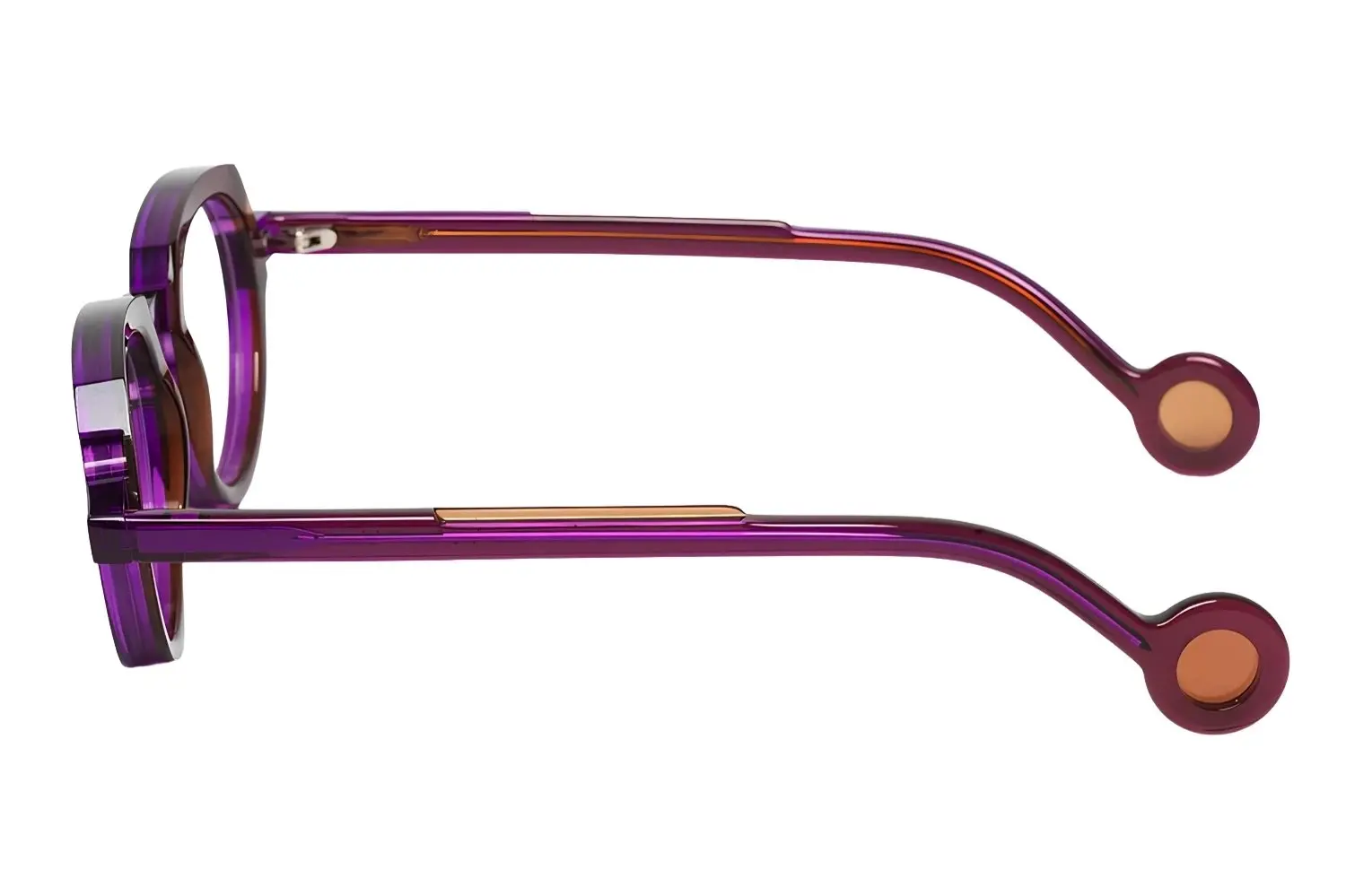 Theo Andy 019 Fluo Purple + Transparent Brown