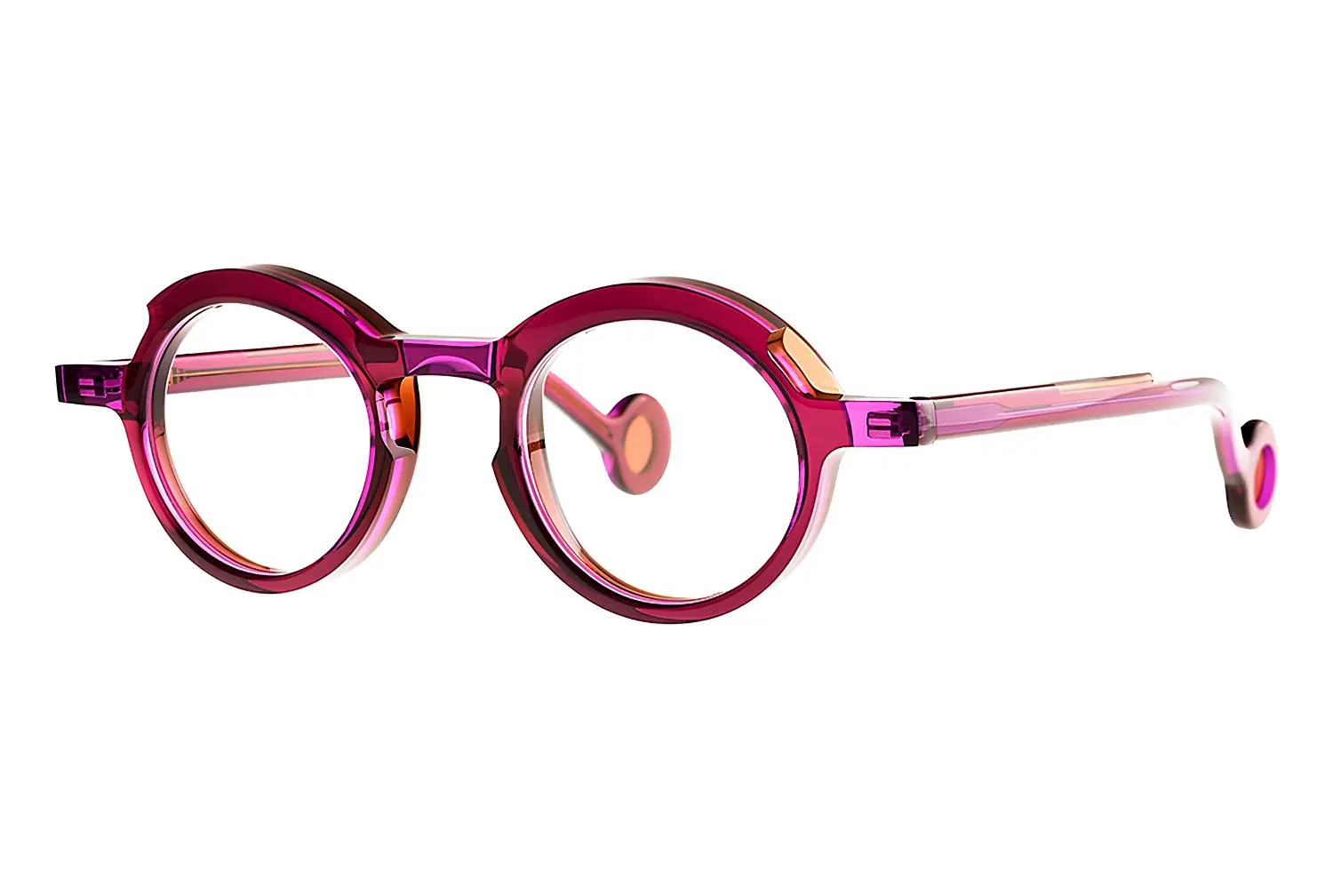 Theo Jackson 019 Fluo Purple + Transparent Brown