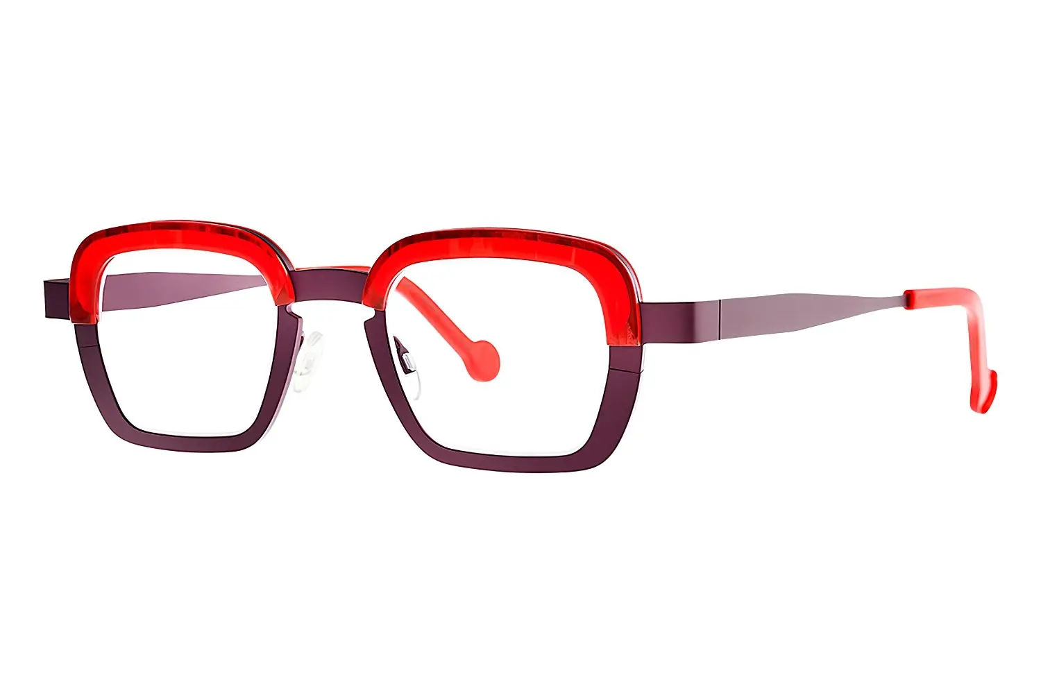 Theo Parachute 005 Lilac Matte Red Marble