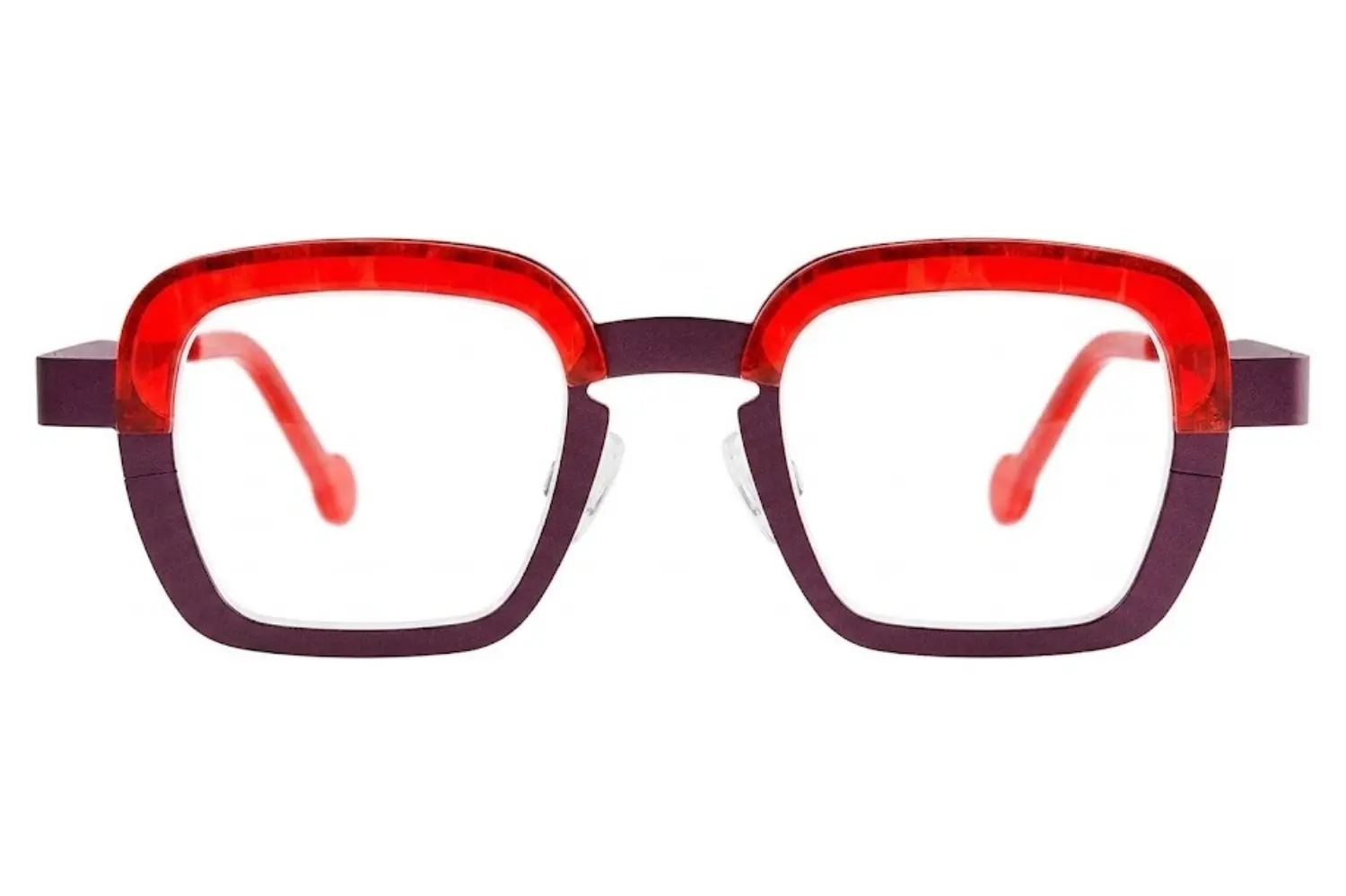 Theo Parachute 005 Lilac Matte Red Marble