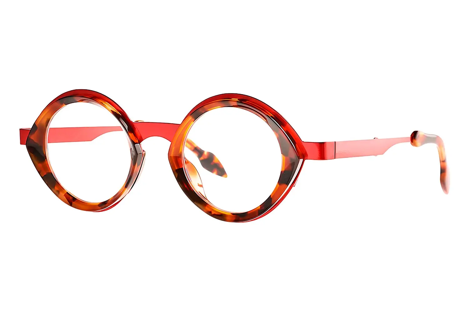 Theo Pipe 005 Hot Red Shine + Brown Dalmatian