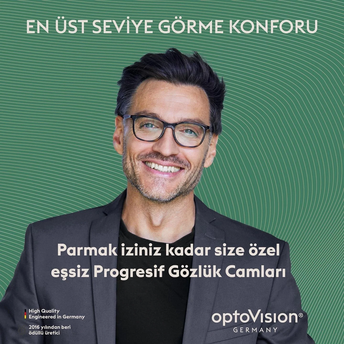 En üst seviye görme konforu - Optovision Progresif Gözlük Camları