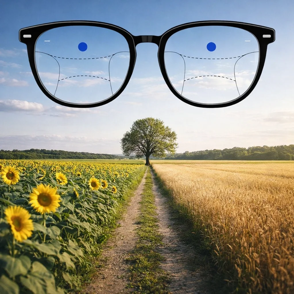 Progresif cam bölgeleri – uzak