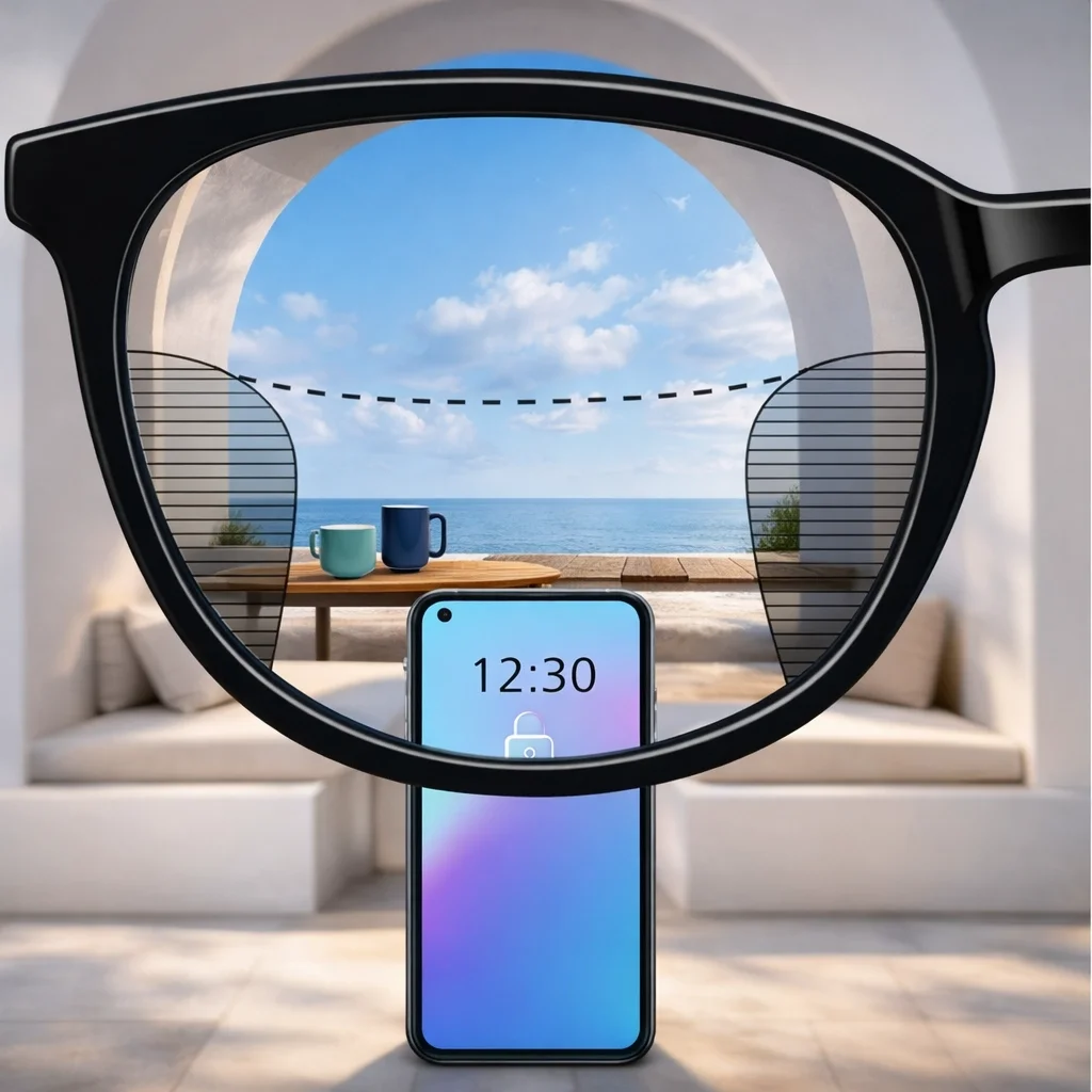 Geniş alanlı progresif cam