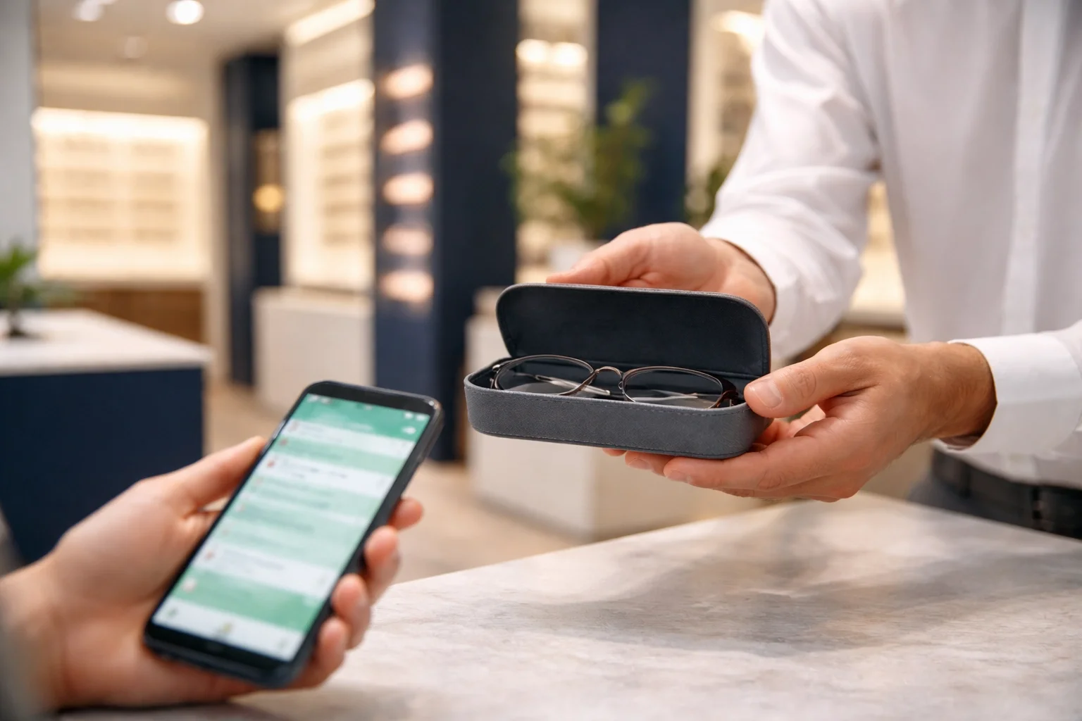 CK Optik — in-store service and eyewear