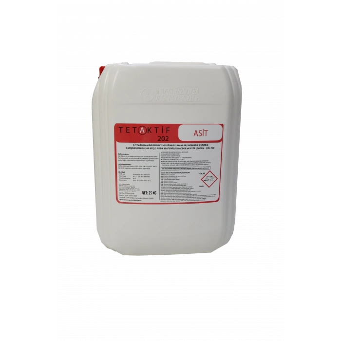 TETAKTİF ASİT 202 - 25 KG SÜT SAĞIM MAKİNASI DETERJANI