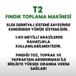 Aydınmaksan T2 Benzinli Fındık Toplama Makinası 25mt Hortumlu