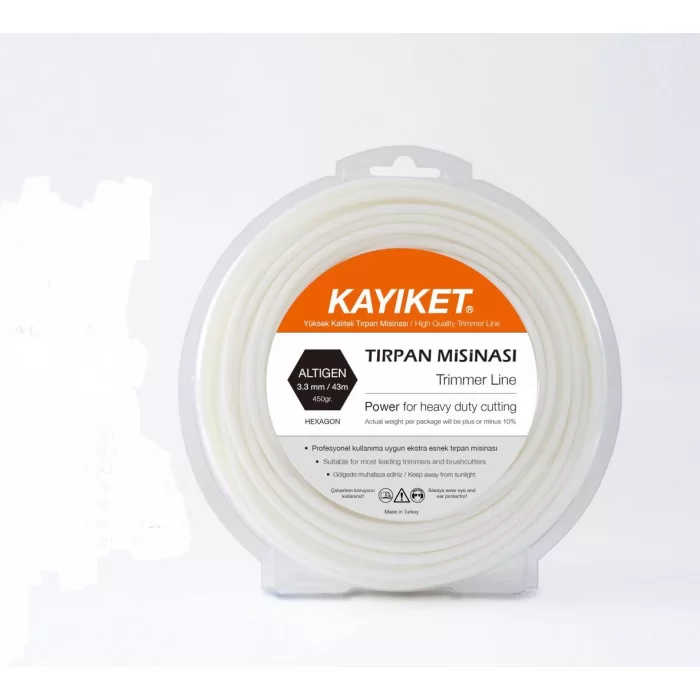 Kayıket Tırpan Misina 3.3mm 22metre 6Köşe Beyaz