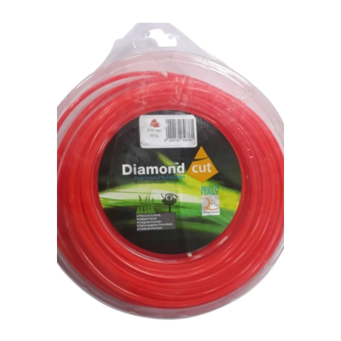 Diamond Misina 3.3MM 52 Metre 3 Köşe Kırmızı Misina