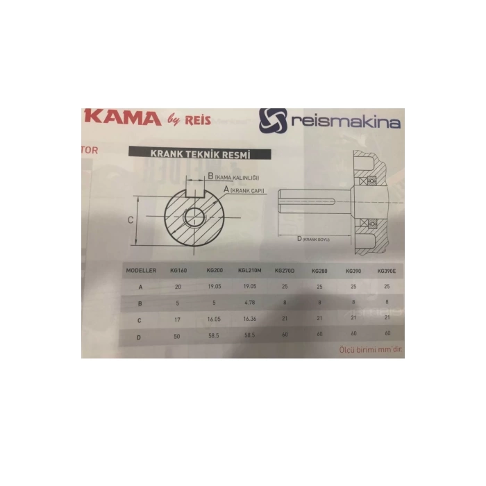 Kama KGL 210M Benzinli Tek Motor 7 HP Düz Kamalı 208cc