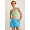 Askılı Crop Bluz Yeşil