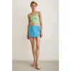 Askılı Crop Bluz Yeşil