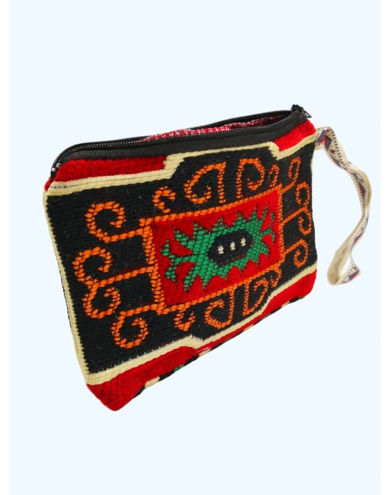 Kilim Desen Cüzdan Boy Çanta