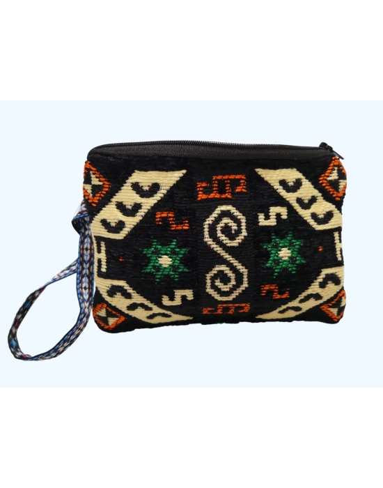 Kilim Desen Cüzdan Boy Çanta