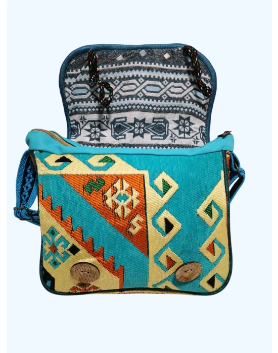 Kilim Desen Omuz Çantası