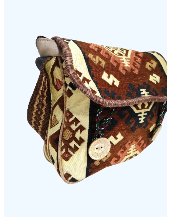 Kilim Desen Omuz Çantası