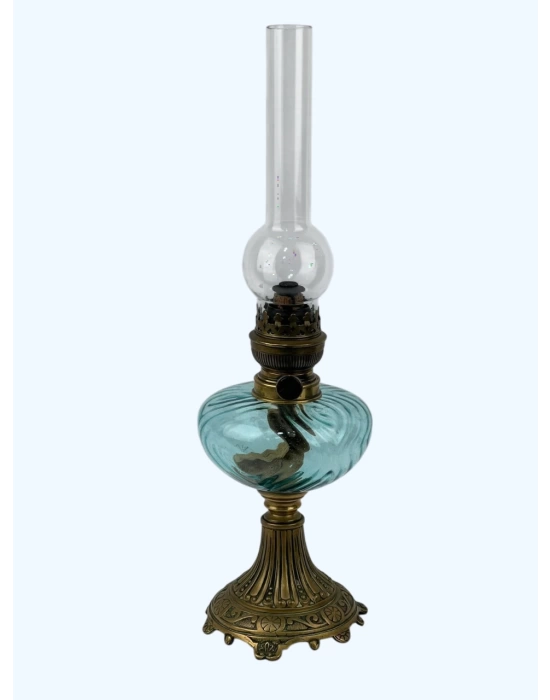 Nostaljik Antika Gaz Lambasi Ölçü Çap 15 Cm H 53 Cm
