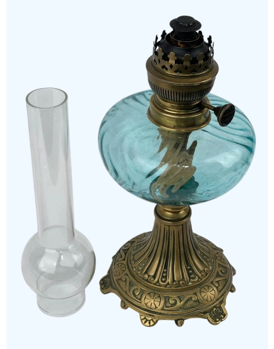 Nostaljik Antika Gaz Lambasi Ölçü Çap 15 Cm H 53 Cm