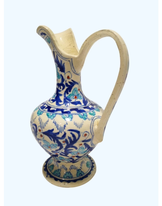 Orta Boy Seramik El Boyamali İbrik Aoa Ölçü 10X14Cm 20Cm Yüksekliği
