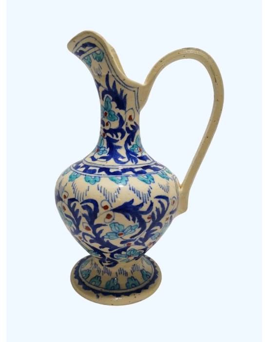 Orta Boy Seramik El Boyamali İbrik Aoa Ölçü 10X14Cm 20Cm Yüksekliği
