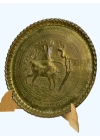 Vintage Nasrettin Hoca Bakır Duvar Tabağı Aoa Ölçü 33 Cm Çapi