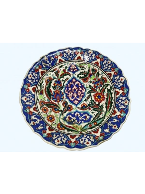 Endülüs Çini El Yapimi Kütahya Porselen Duvar Süsü