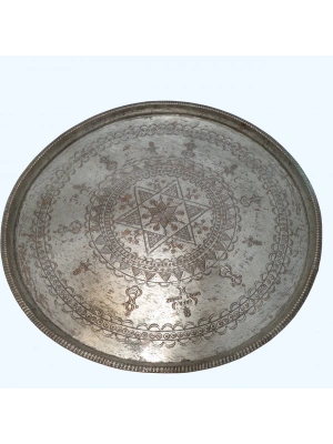 Ağır İşlemeli Bakır Tepsi Aoa