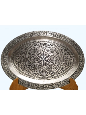 Ağır İşlemeli Elde Dövme Tepsi