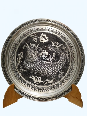 Ağır İşlemeli Elde Dövme Tepsi