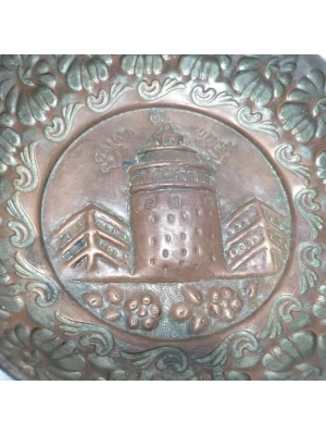 Antika Bakır Tas galata kulesı