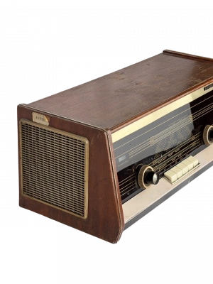 Antika Philips Radyo Ölçü 57,5X24 Cm H 24,5 Cm