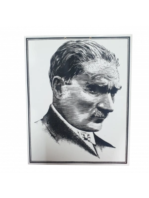 Atatürk Siyah Beyaz Tablosu