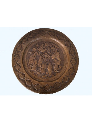 Bakır El İşlemeli Duvar Süsü