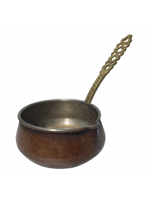 bakır sanatı salsa kulplu bakır tencere sosluk