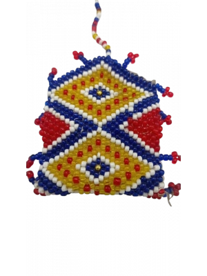 Boncuk İşlemeli Kese Ölçü 5,5X7 Cm