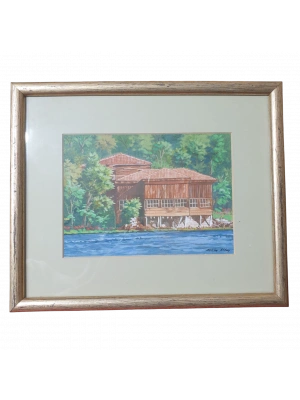 Çarçevli manzara tablosu