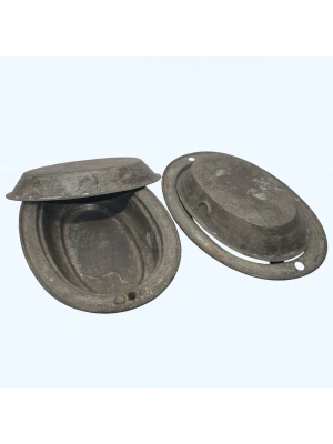 eski bakır kapaklı sahan