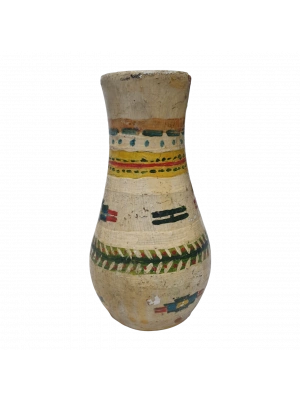 Eski boyalı küçük vazo