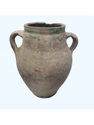 eski küp vazo çift kulplu