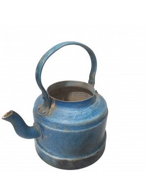 ESKİ MAVİ EMAYE ÇAYDANLIK