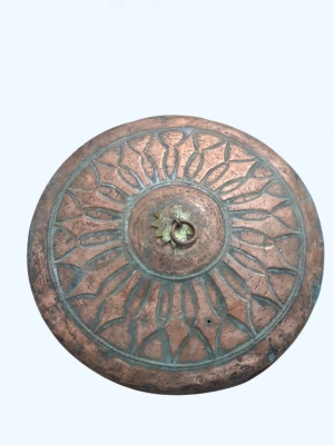 Eskilerden Dövme Bakır İşlemeli Obje