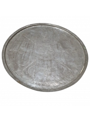 İşlemeli Bakır Tepsi