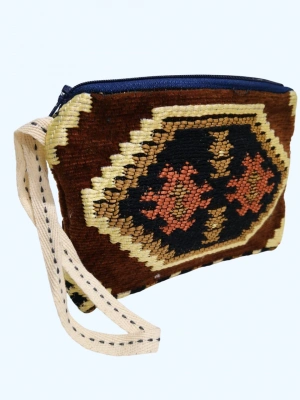 Kilim Desen Cüzdan Boy Çanta