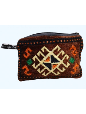 Kilim Desen Cüzdan Boy Çanta