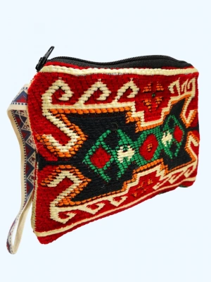 Kilim Desen Cüzdan Boy Çanta