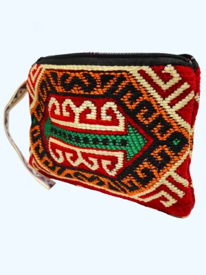 Kilim Desen Cüzdan Boy Çanta