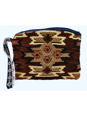 Kilim Desen Cüzdan Boy Çanta